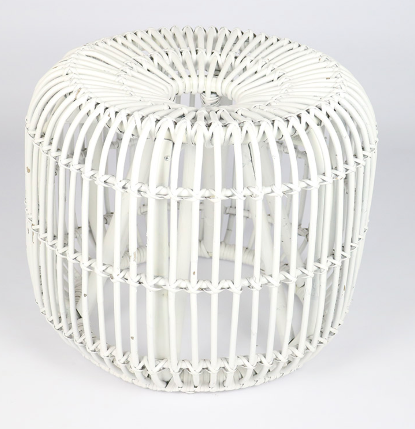 Rattan Thick Stool Apple - NetDécor 