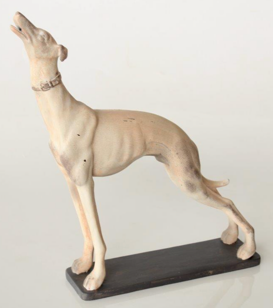 Large Standing Dog on Plinth - NetDécor 