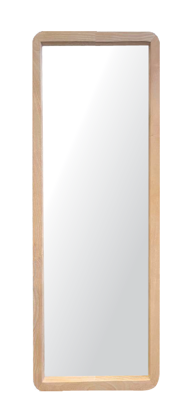 Long Wood Curved Mirror - NetDécor 