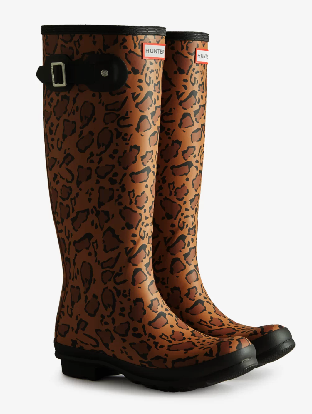 Hunter leopard boots hotsell