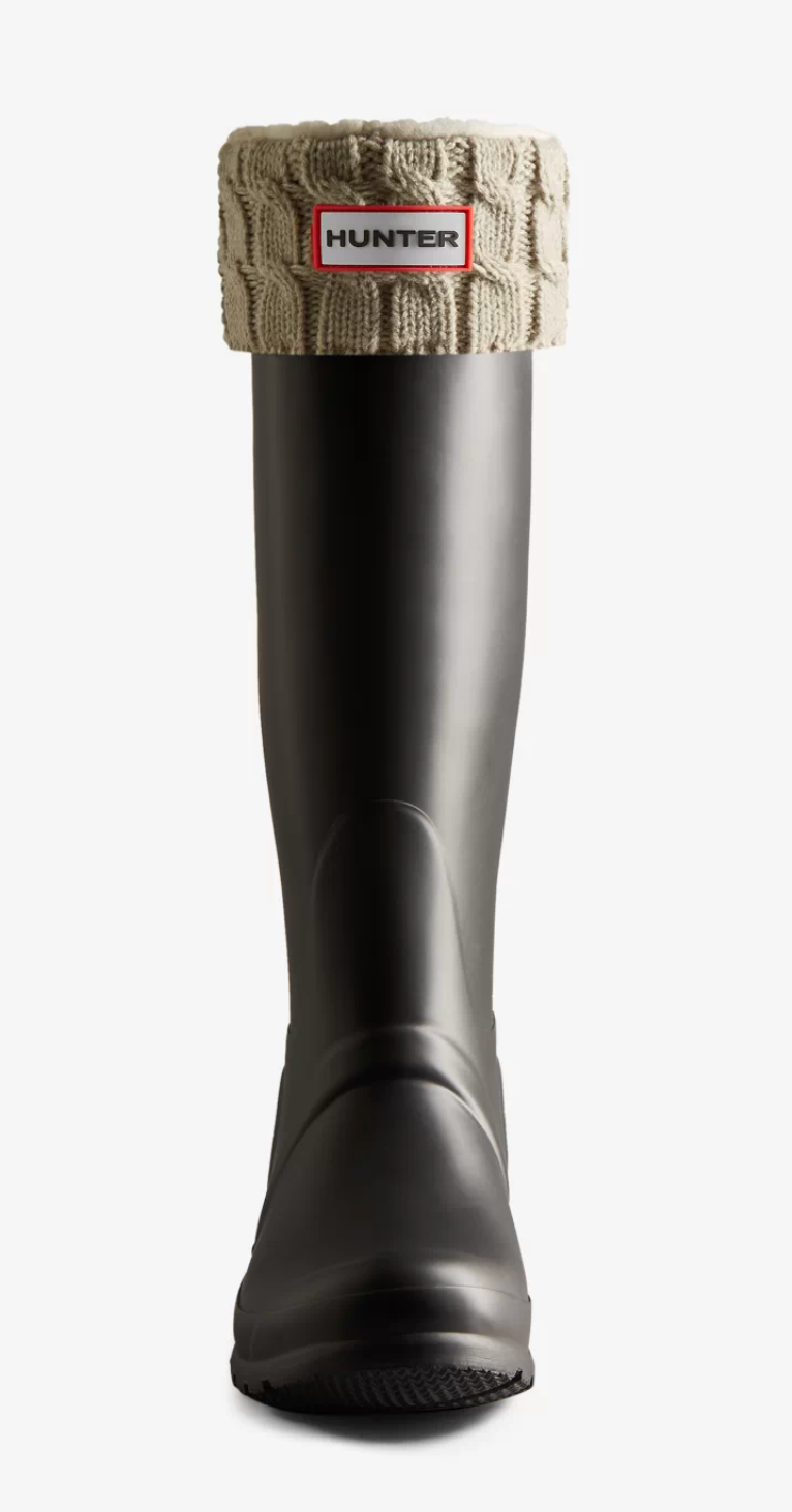 Hunter cable knit boot 2025 socks tall