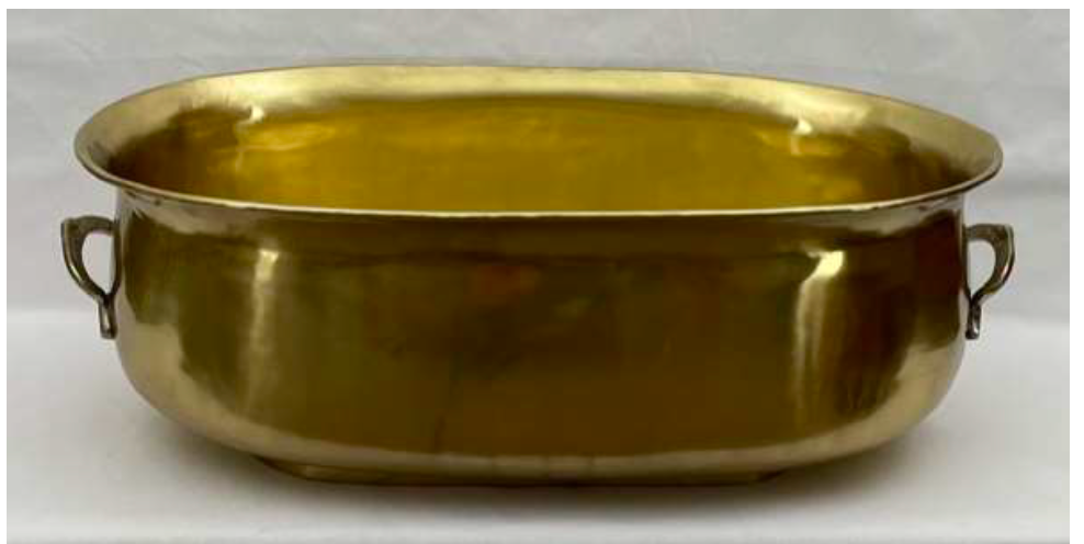 XXXL Antique Brass Oval Tub Cooler - NetDécor 