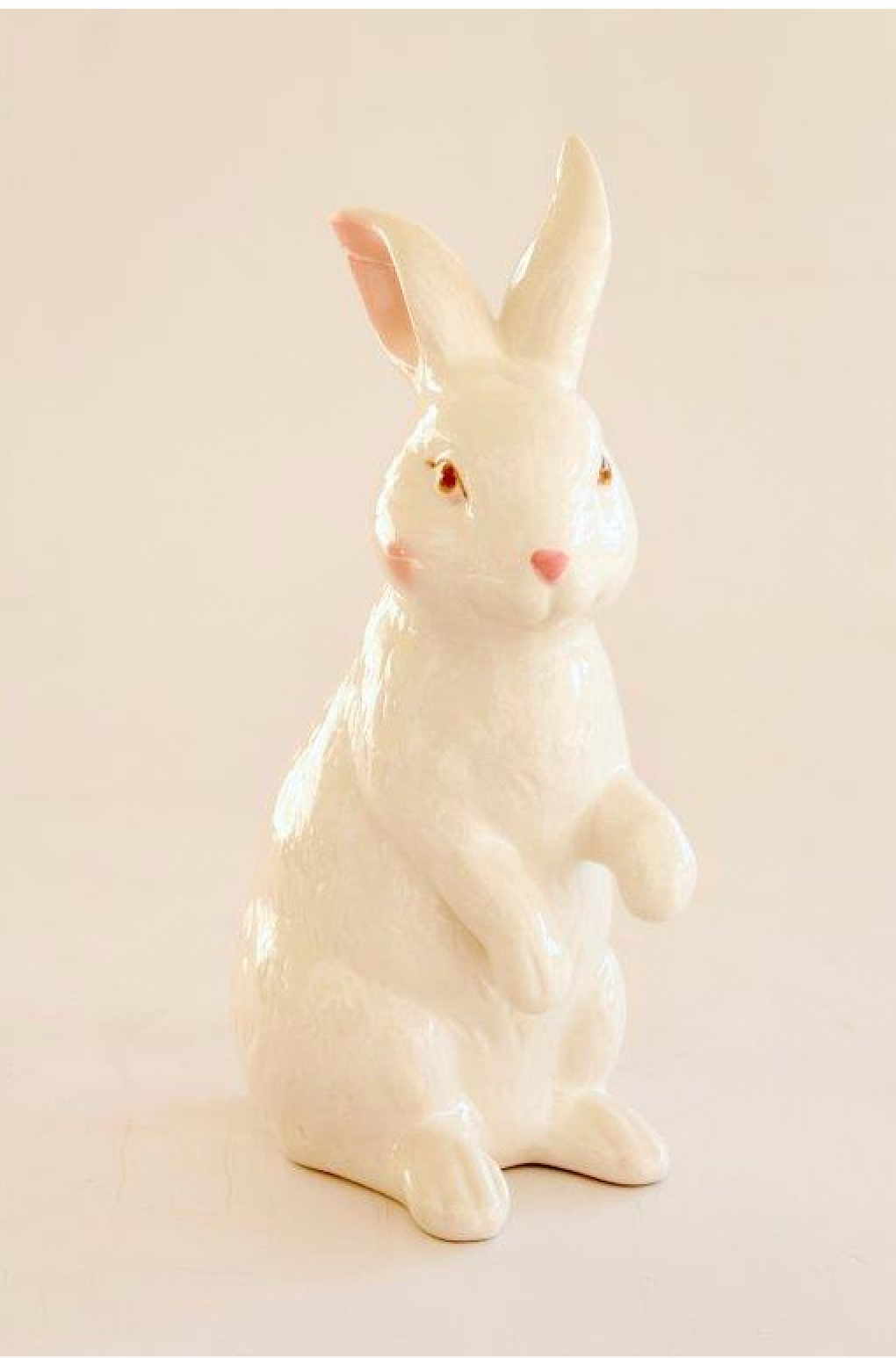 Set of 2 White Standing Rabbits - NetDécor 