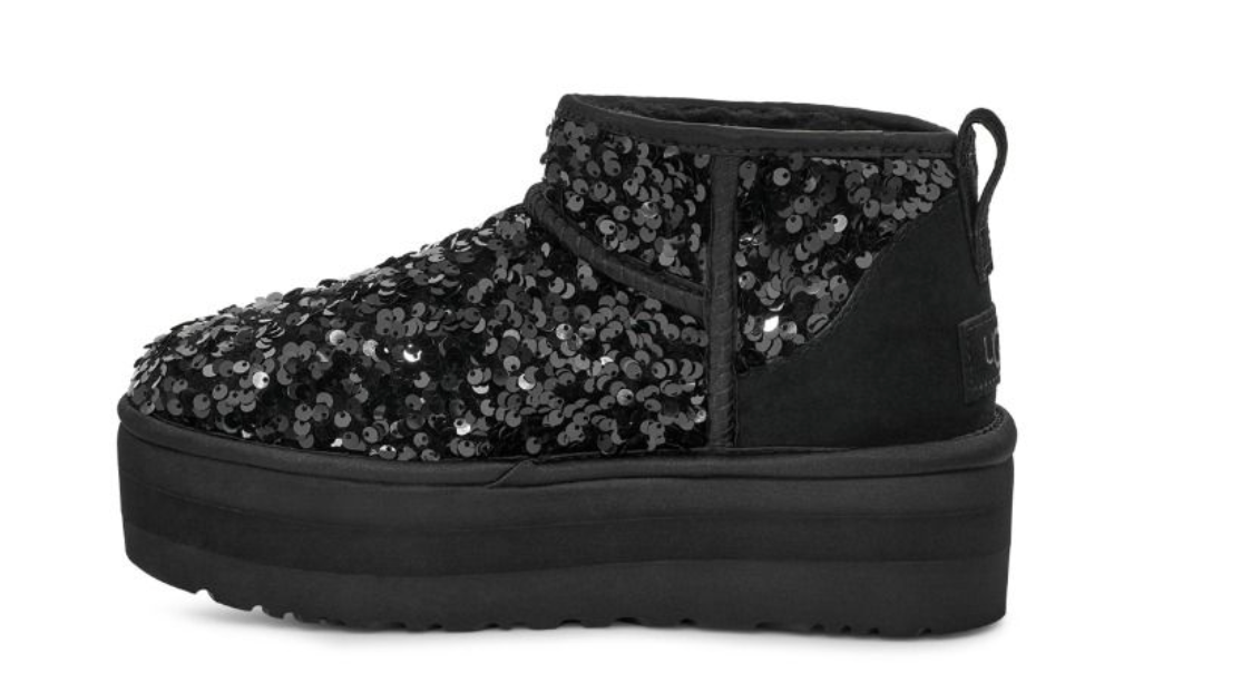 Black shimmer outlet uggs