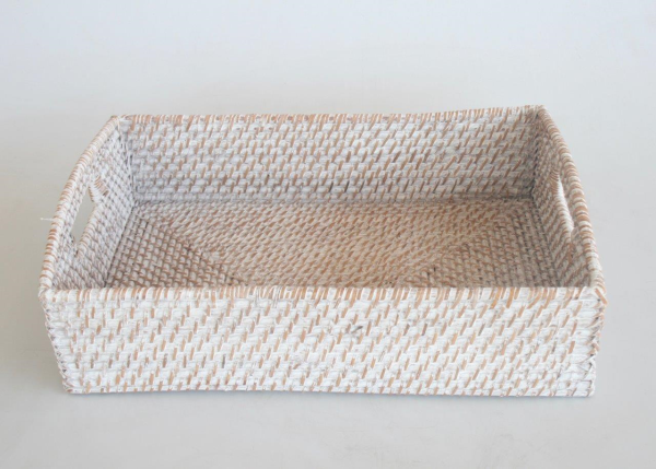 Set of 2 Deep Rattan Trays - NetDécor 