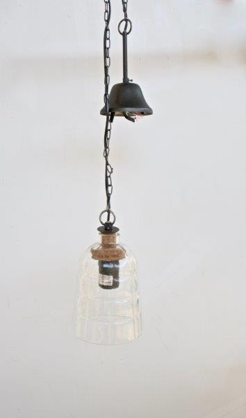 Small Glass Hanging Electric Shade - NetDécor 