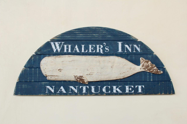 'WHALERS INN' BLUE SIGN - NetDécor 