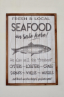 WOODEN PLAQUE 'SEAFOOD' - NetDécor 