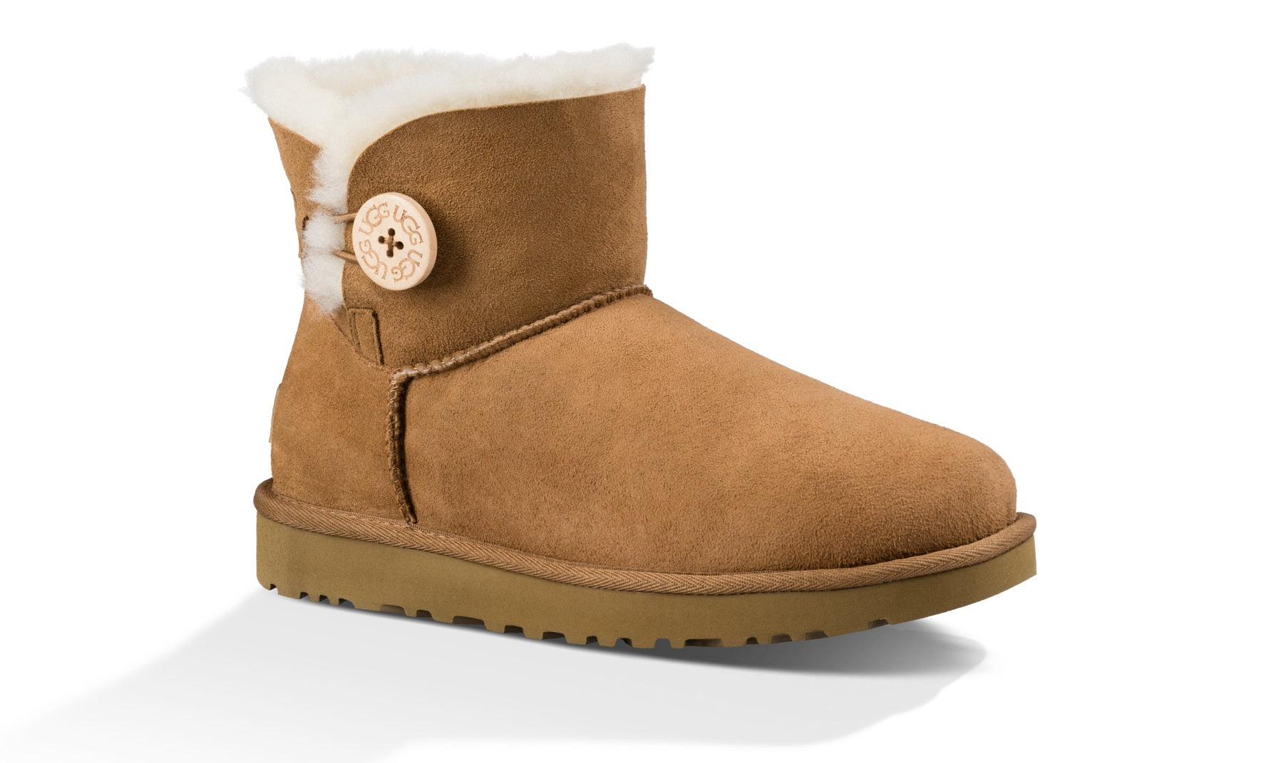 UGG - Mini Bailey Button Chestnut - NetDécor 