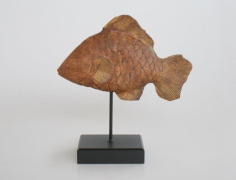 Wooden Fish On Stand - NetDécor 
