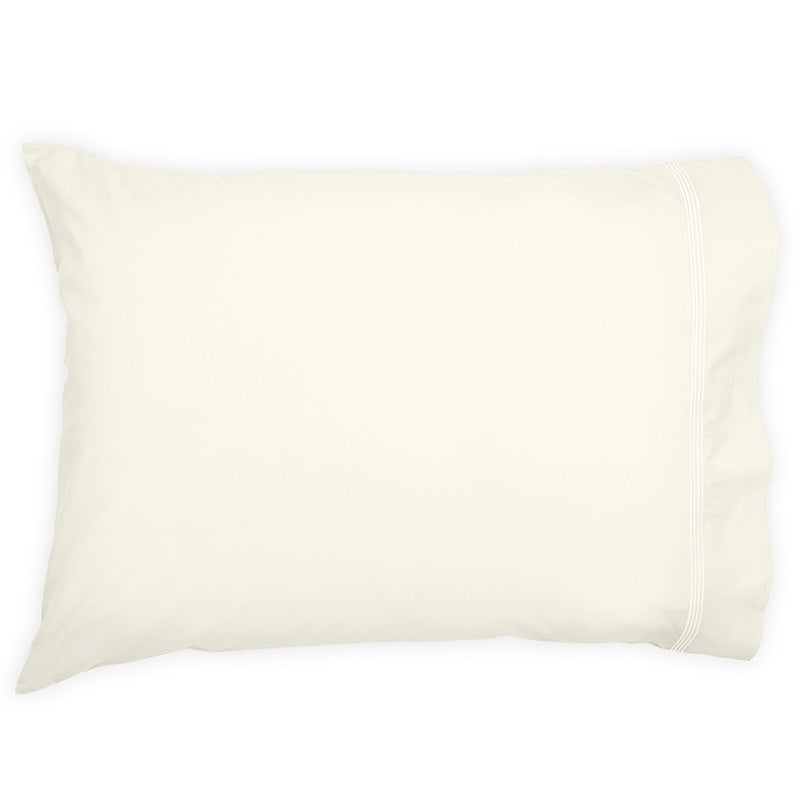 Percale Four Row Cord Glacier Grey Glacier Grey Standard Pillowcase