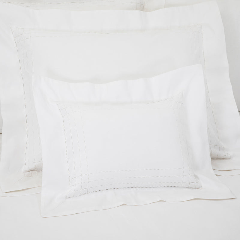 Sateen Grafton White Decorative Pillowcase