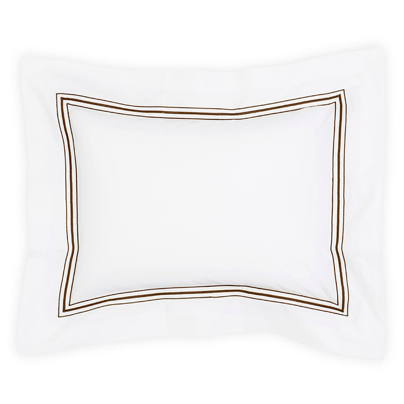 Percale Hurlingham White Chocolate Decorative Pillowcase - NetDécor 