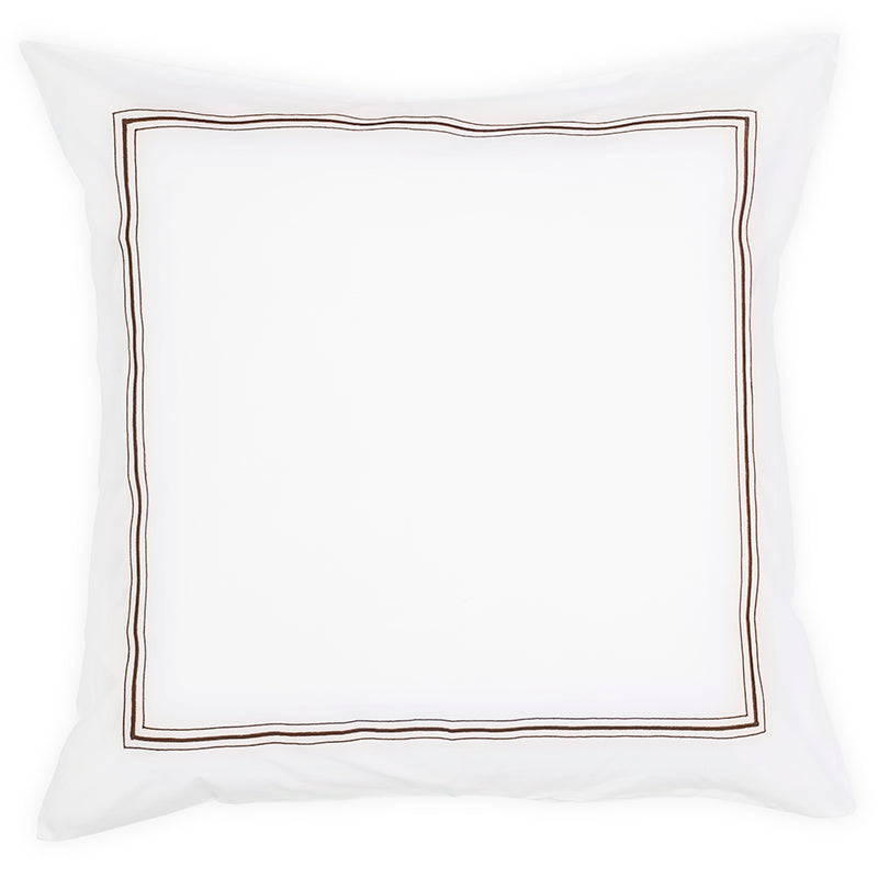 Percale Hurlingham White Chocolate Decorative Pillowcase - NetDécor 