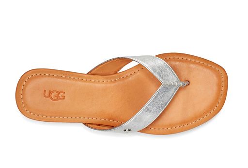 UGG - Tuolumne Metallic Silver Sandal - NetDécor 