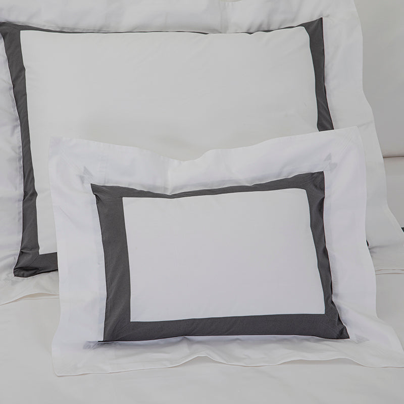 Sateen Kilkeel Glacier Grey Charcoal Decorative Pillowcase