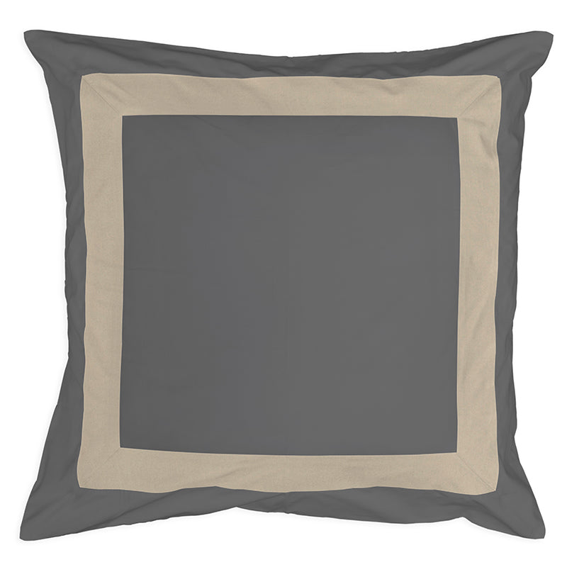 Sateen Kilkeel Charcoal Taupe Decorative Pillowcase