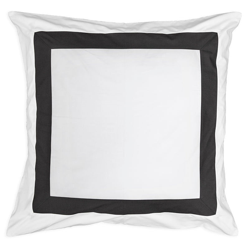 Sateen Kilkeel White Charcoal Decorative Pillowcase