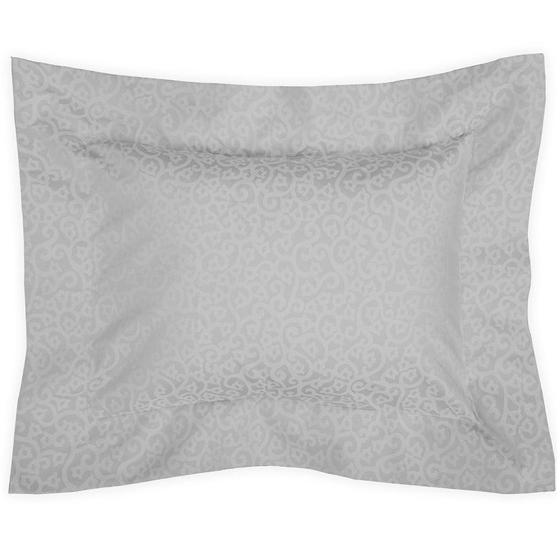Percale Princess Grace Glacier Grey Decorative Pillowcase - NetDécor 
