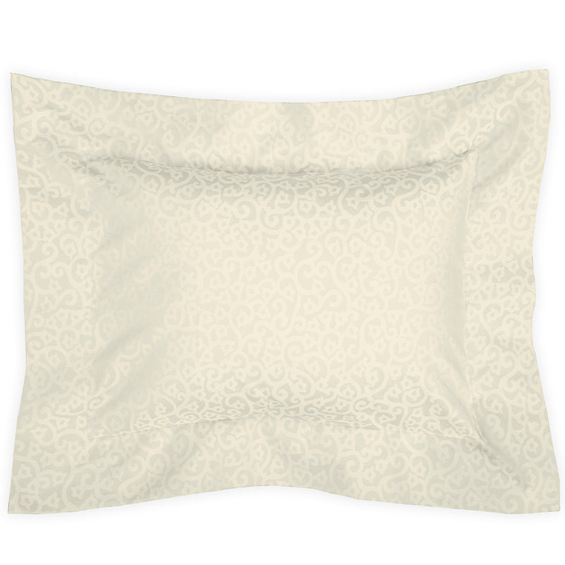 Percale Princess Grace Ivory Decorative Pillowcase - NetDécor 