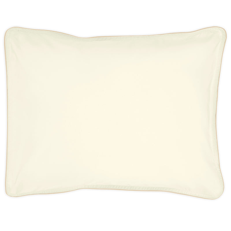 Sateen Spencer Ivory Taupe Decorative Pillowcase