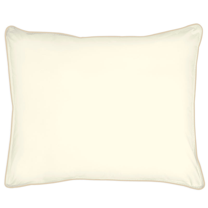 Sateen Spencer Ivory Taupe Oxford Pillowcase
