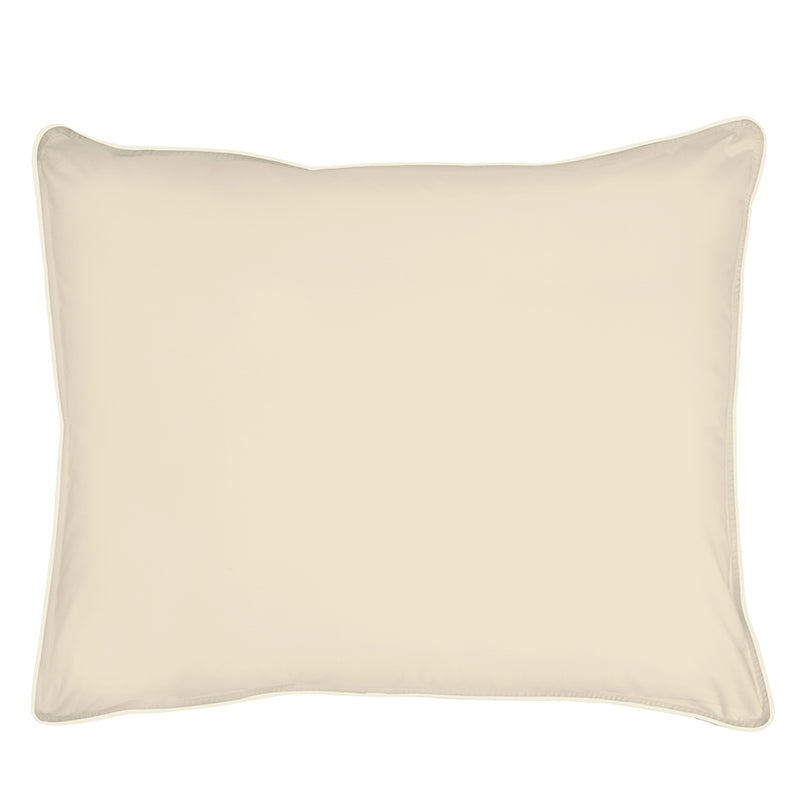 Sateen Spencer Taupe Ivory Oxford Pillowcase