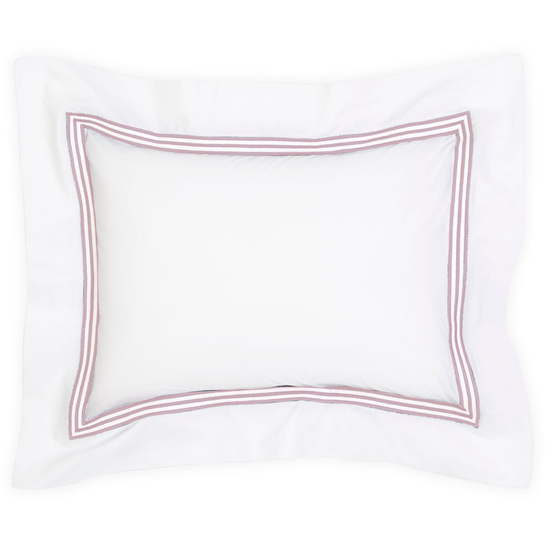 Percale Trafalgar White Blush Decorative Pillowcase - NetDécor 