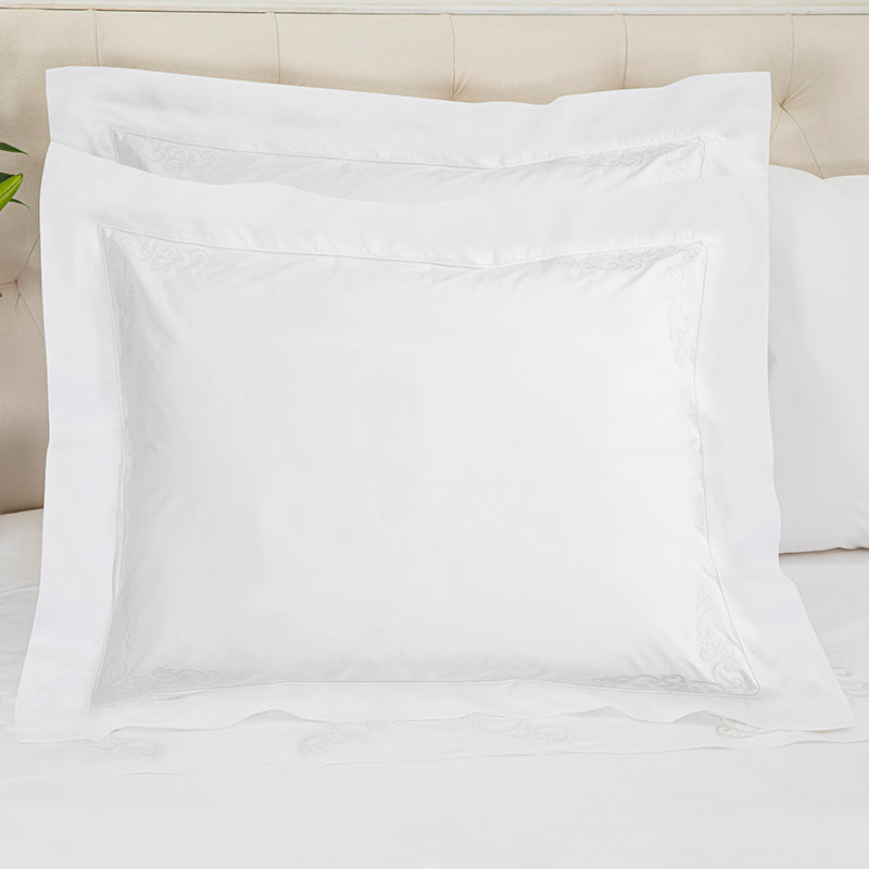 Percale Windsor White White Oxford Pillowcase - NetDécor 